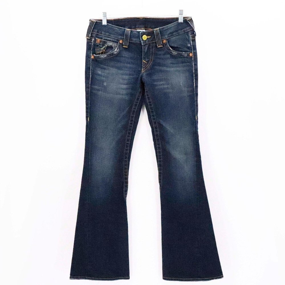 True Religion Joey Dark Wash Flare Leg Jeans